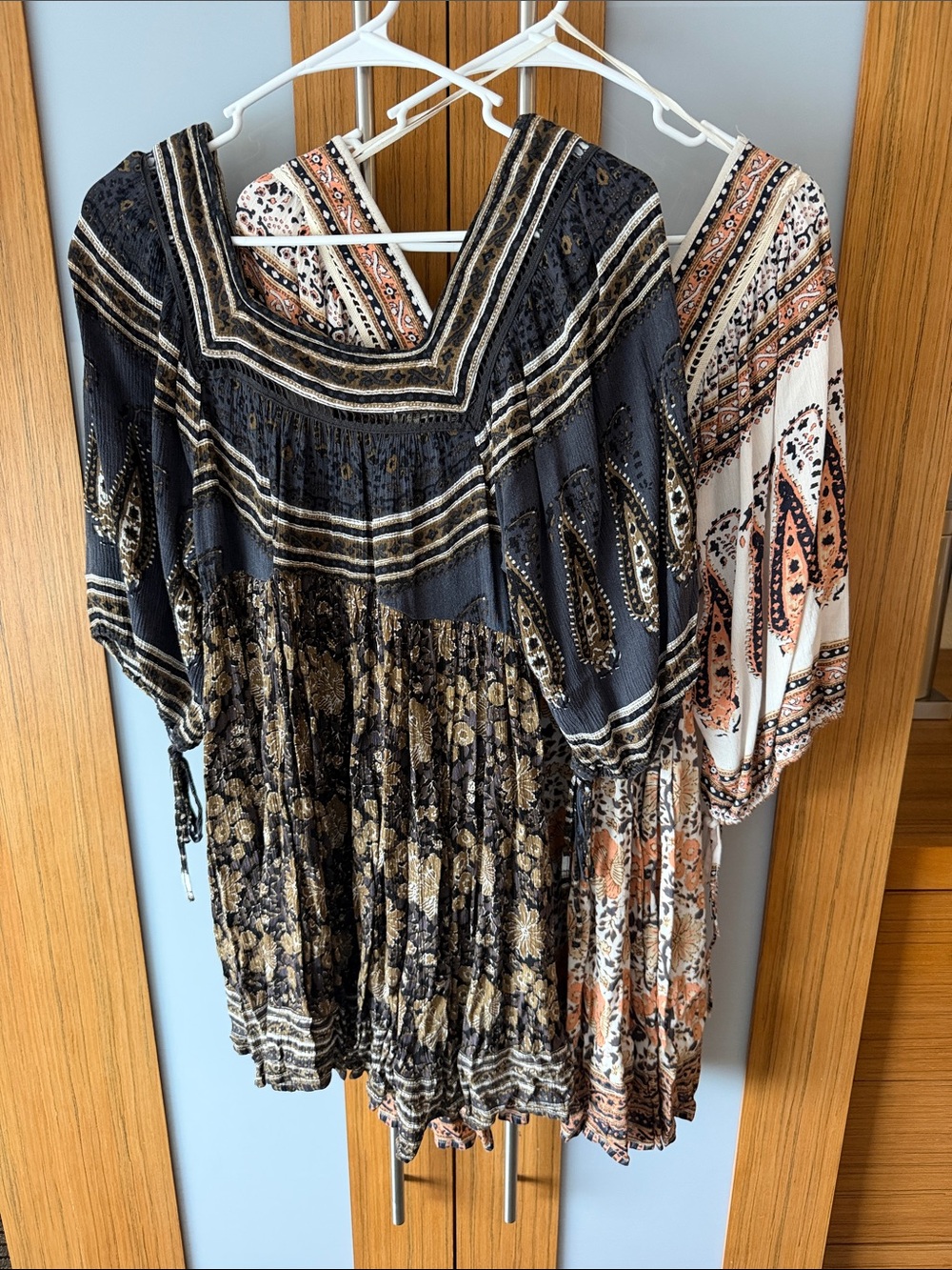 Free People Paisley MIDSUMMERS DREAM Tunic Mini Dress S XS
